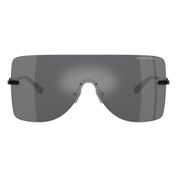 A0947Z New MICHAEL KORS London Black Rimless Square MK1148 10056G Sunglasses Wom - Picture 2 of 6